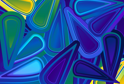 Abstract Blue Green and Yellow Graphic Background Illustrator