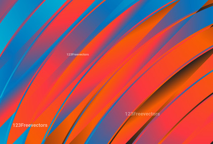 Abstract Red Orange and Blue Background Vector Illustration