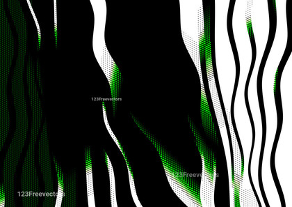 Green Black and White Abstract Background Design