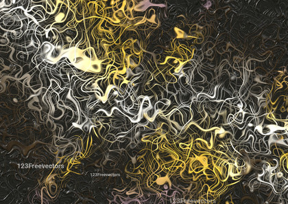 Yellow Black and White Abstract Graphic Background