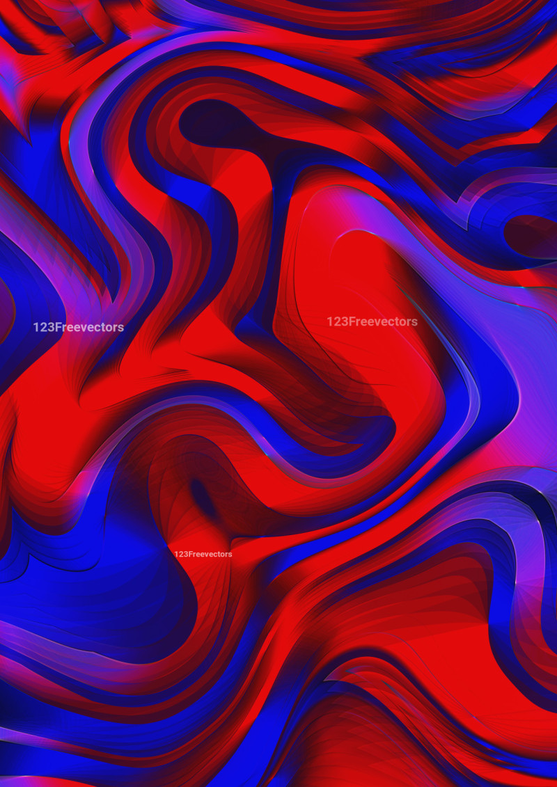 Red and Blue Abstract Background Design