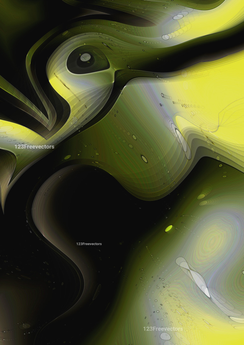 Black Green and Yellow Abstract Graphic Background
