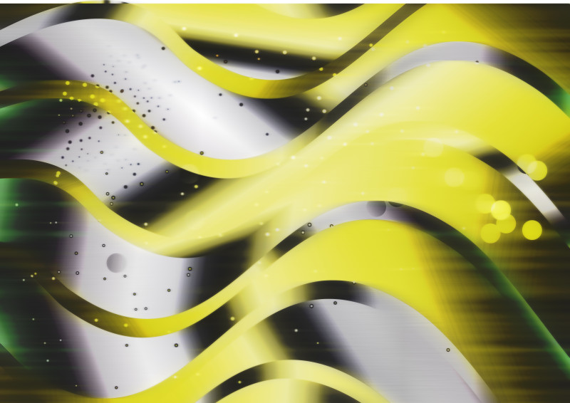 Abstract Black Green and Yellow Graphic Background Design