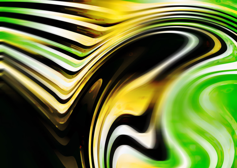 Black Green and Yellow Abstract Graphic Background Image