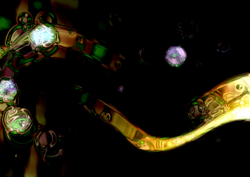 Black Green and Yellow Graphic Background