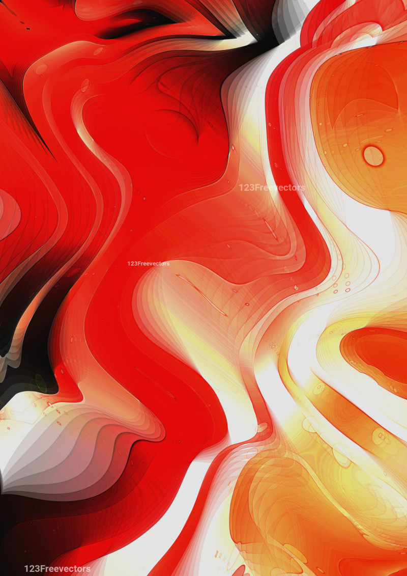 Abstract Black Red and Orange Graphic Background Design