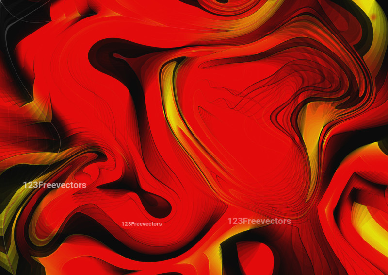 Black Red and Yellow Abstract Background Design