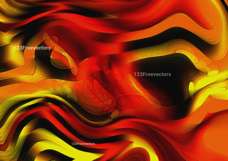 Black Red and Yellow Abstract Graphic Background