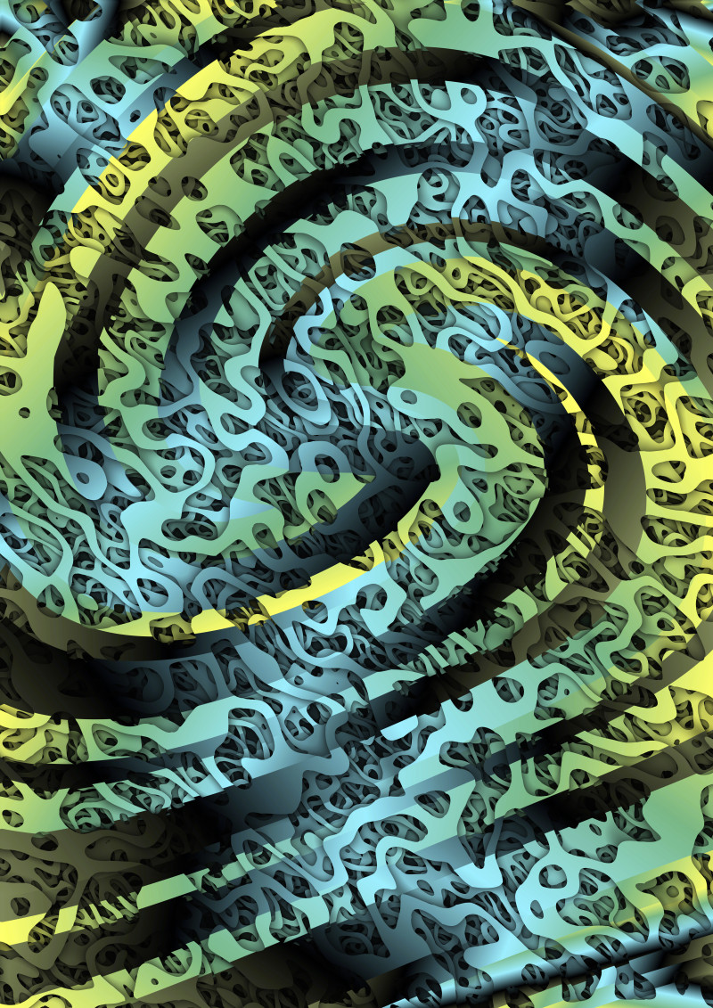 Blue Yellow and Black Graphic Background Design