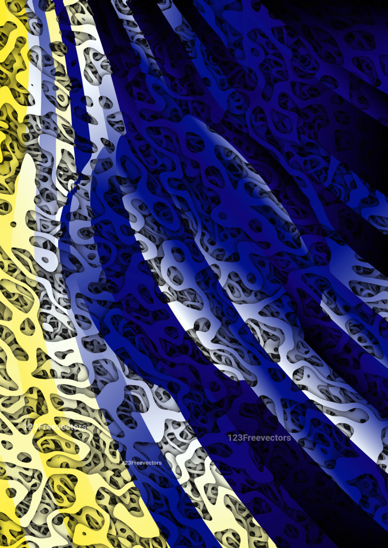 Blue Yellow and Black Background Design