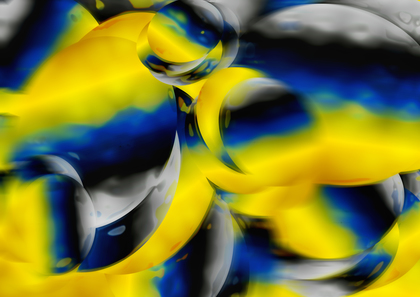 Abstract Blue Yellow and Black Background