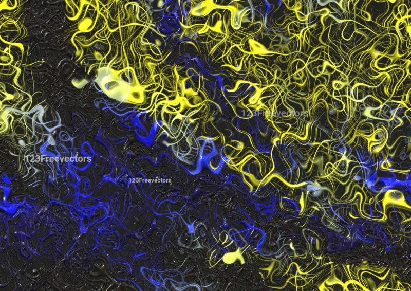 Blue Yellow and Black Graphic Background