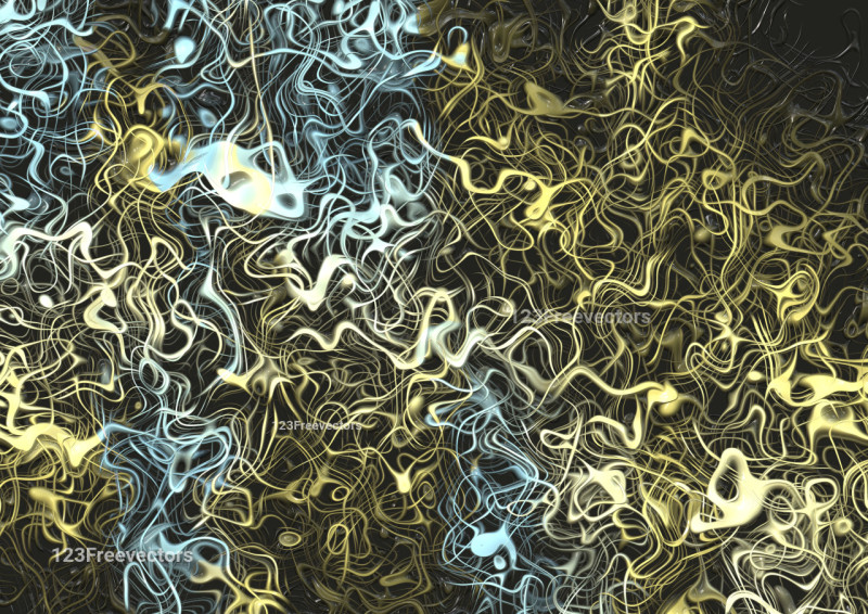 Blue Yellow and Black Abstract Graphic Background Image