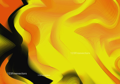 Yellow Orange and Black Abstract Background Image