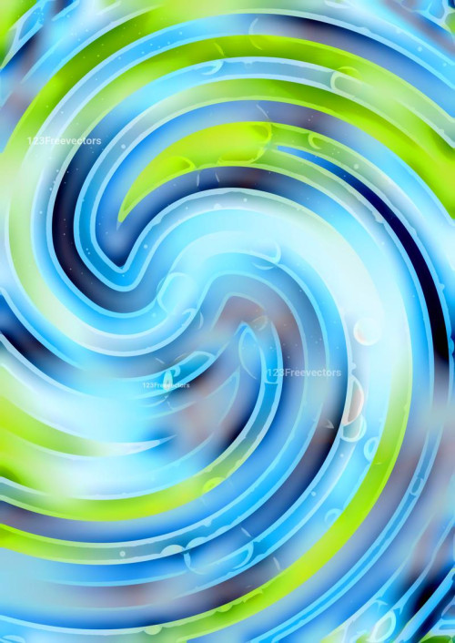 Blue Green and White Abstract Graphic Background