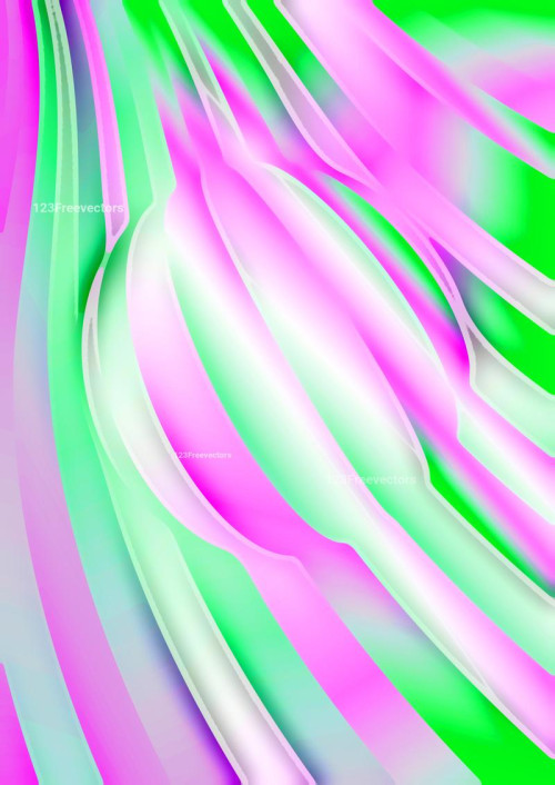 Abstract Pink Green and White Graphic Background