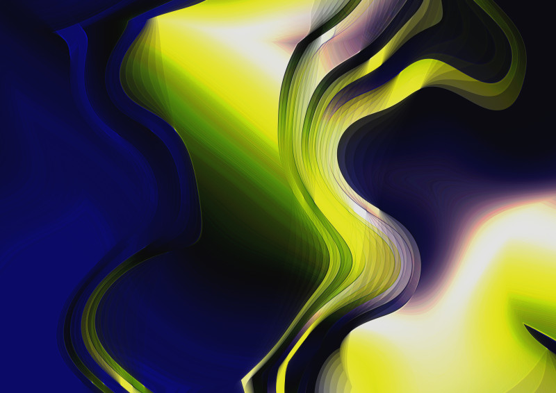 Blue Green and Yellow Abstract Background Design