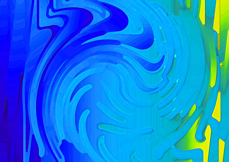 Abstract Blue Green and Yellow Background Design
