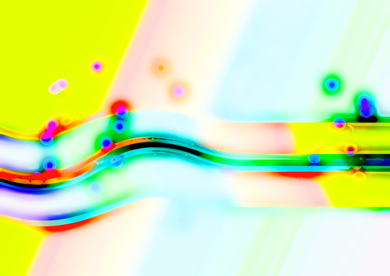 Abstract Blue Green and Yellow Graphic Background Design