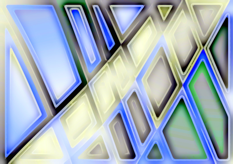 Abstract Blue Green and Yellow Graphic Background