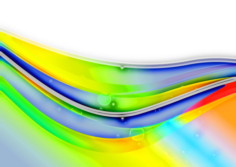 Abstract Blue Green and Yellow Background