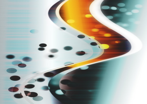 Orange Blue and Grey Graphic Background Design