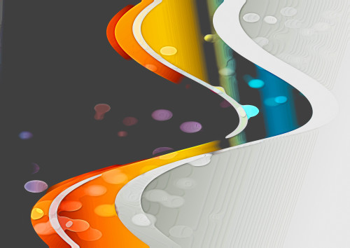 Abstract Orange Blue and Grey Background Image