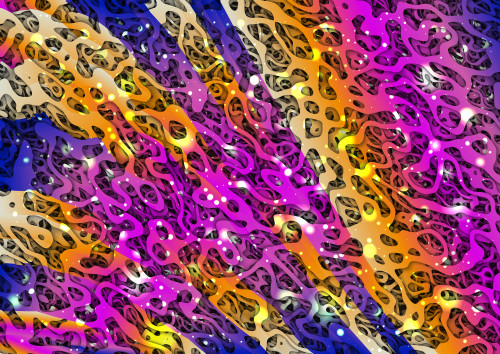 Pink Blue and Orange Abstract Graphic Background Image