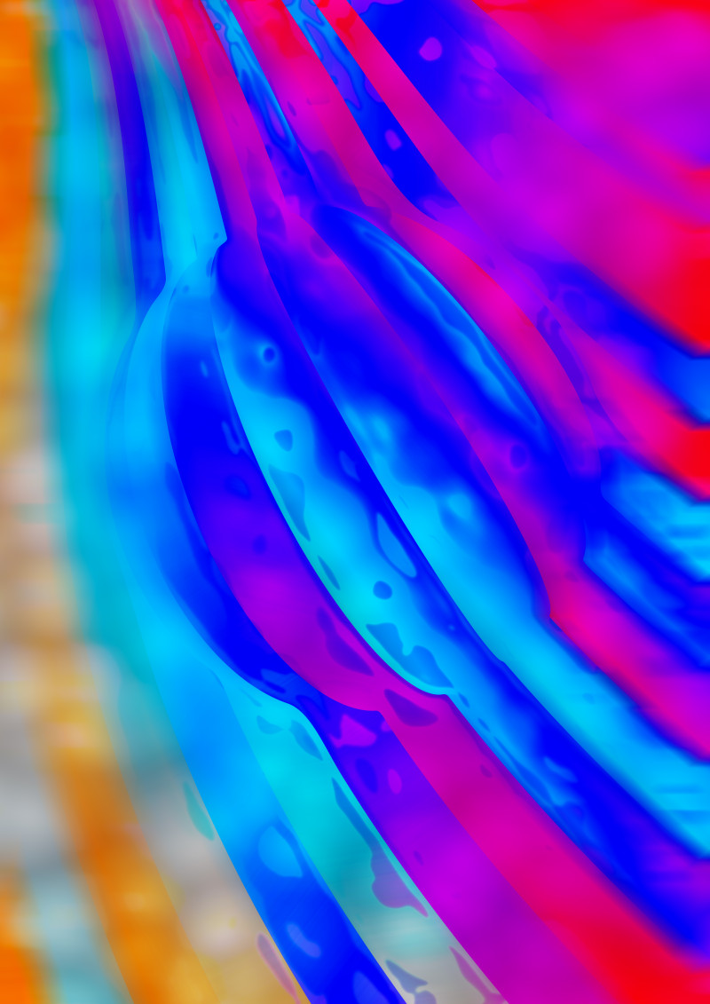 Abstract Pink Blue and Orange Graphic Background Design