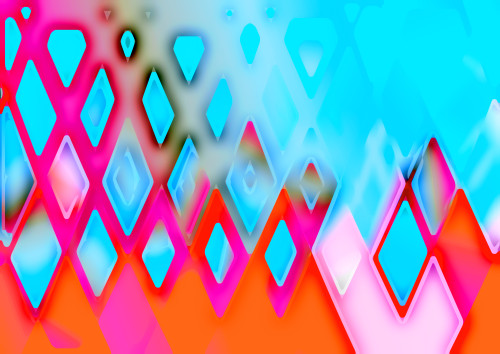 Pink Blue and Orange Abstract Graphic Background