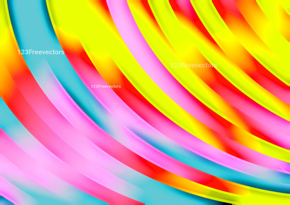 Abstract Pink Blue and Yellow Graphic Background Design