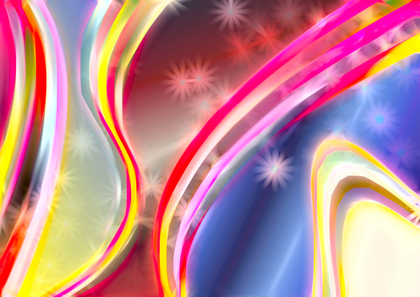 Abstract Pink Blue and Yellow Graphic Background Image