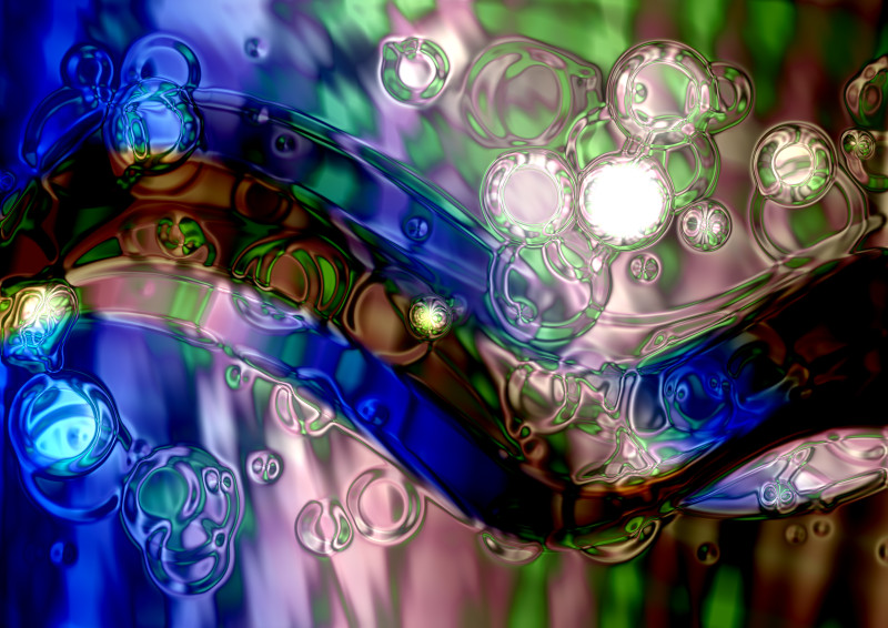 Abstract Red Green and Blue Background