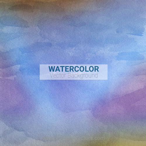 Purple Blue Watercolor Background