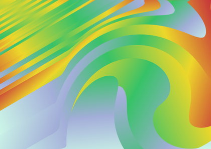 Abstract Blue Green and Orange Gradient Background
