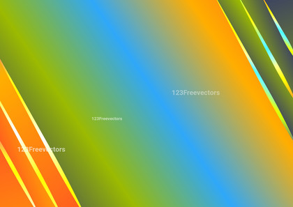 Abstract Blue Green and Orange Gradient Background Vector
