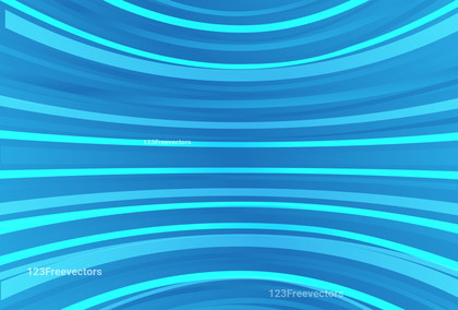 Blue Curved Stripes Background Vector Image