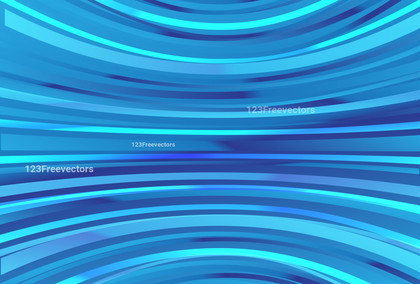 Abstract Blue Curved Stripes Background