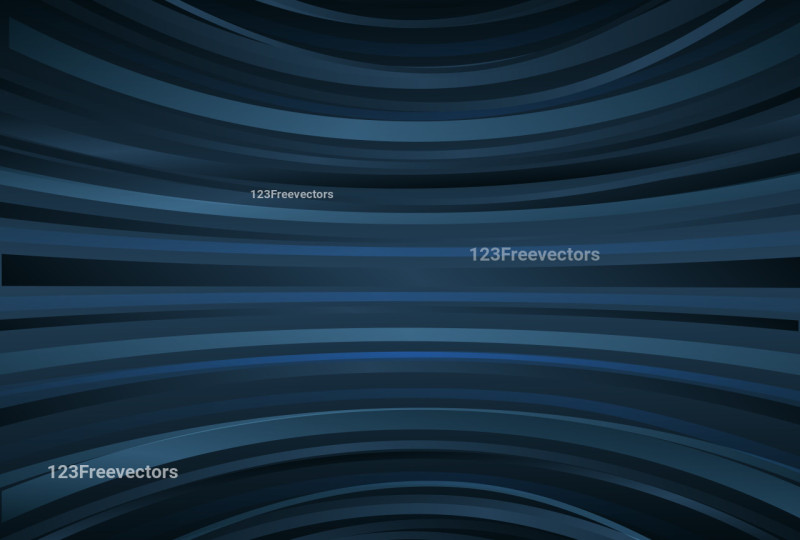 Abstract Dark Blue Curved Stripes Background