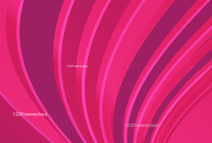 Abstract Pink Curved Stripes Background Design