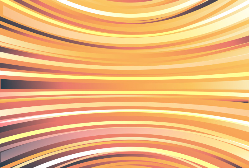 Abstract Red and Orange Curved Stripes Background