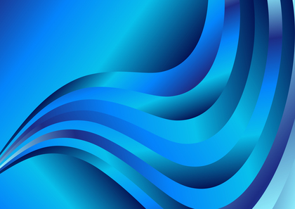 Abstract Blue Gradient Wave Background