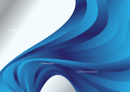 Blue Gradient Wave Background Vector Illustration