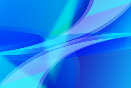 Abstract Blue Gradient Wave Background Vector