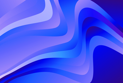 Abstract Wavy Blue Gradient Background