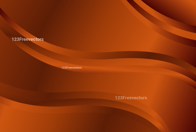 Abstract Dark Orange Gradient Wavy Background Vector Eps