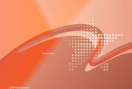 Abstract Orange Gradient Wave Background Design
