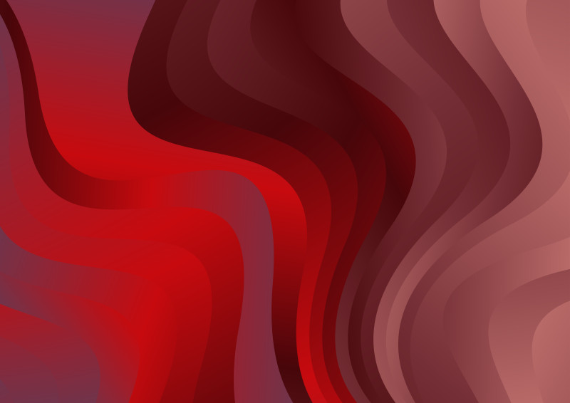 Dark Red Gradient Wave Background