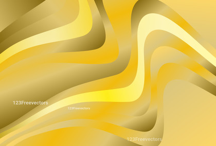 Abstract Dark Yellow Gradient Wave Background Vector Eps