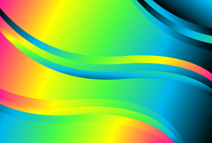 Abstract Wavy Colorful Gradient Background